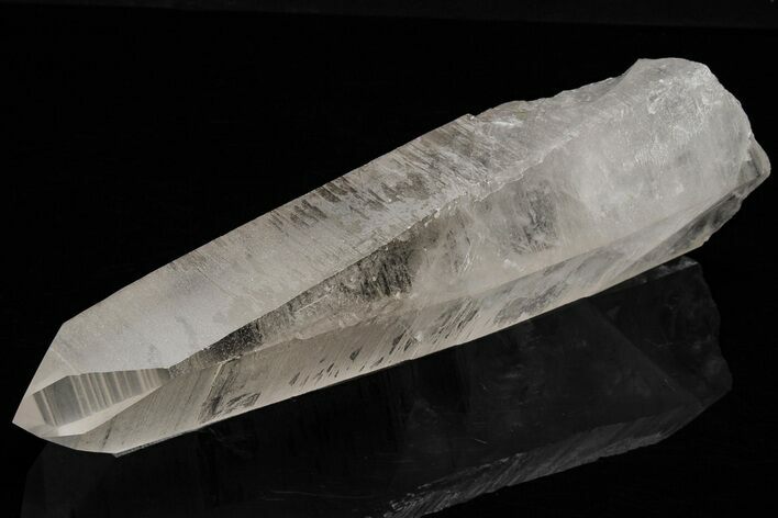 Striated Lemurian Quartz Crystal - Brazil #212549